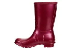 Hunter Boots Llc Womens Original Short Nebula Rain Boot - Burgundy -Fashion Shoe Store US 01 302449 03