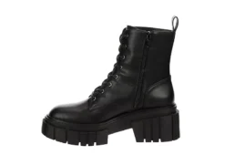 Madden Girl Womens Philly Lace Up Boot - Black -Fashion Shoe Store US 01 302631 03