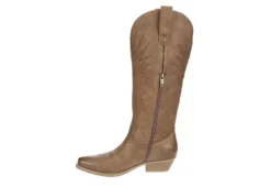 Michael By Michael Shannon Womens Taylor Western Boot - Taupe -Fashion Shoe Store US 01 302744 03