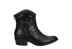 Michael By Michael Shannon Womens Daisy Western Boot - Black -Fashion Shoe Store US 01 302750 01