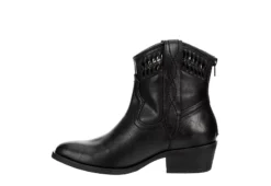 Michael By Michael Shannon Womens Daisy Western Boot - Black -Fashion Shoe Store US 01 302750 03