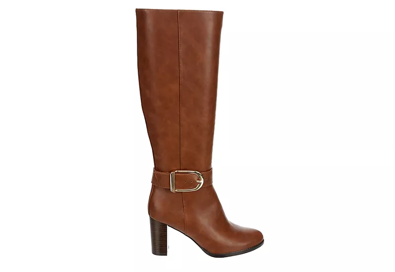 Lauren Blakwell Womens Raquel Wide Calf Tall Dress Boot - Cognac 2 Lauren Blakwell Womens Raquel Wide Calf Tall Dress Boot - Cognac - Image 2