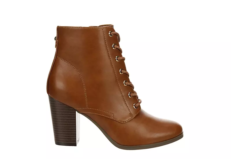Xappeal Womens Karen Lace-up Boot - Cognac 2 Xappeal Womens Karen Lace-up Boot - Cognac - Image 2