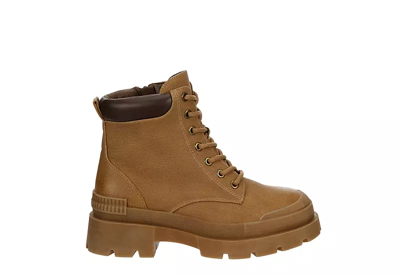 Limelight Womens Jamie Lace-up Boot - Tan 2 Limelight Womens Jamie Lace-up Boot - Tan - Image 2