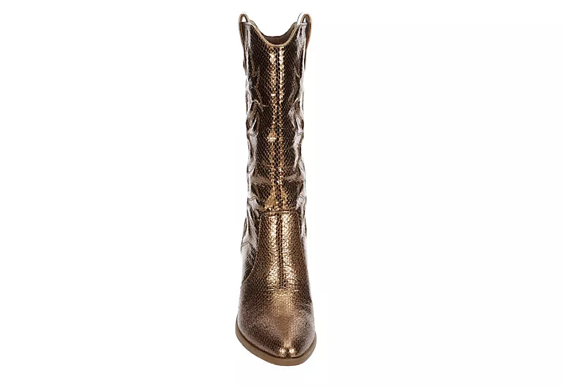 Michael By Michael Shannon Womens Faith Western Boot - Bronze 3 Michael By Michael Shannon Womens Faith Western Boot - Bronze - Image 3