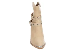 Michael By Michael Shannon Womens Dottie Western Boot - Beige -Fashion Shoe Store US 01 302820 02