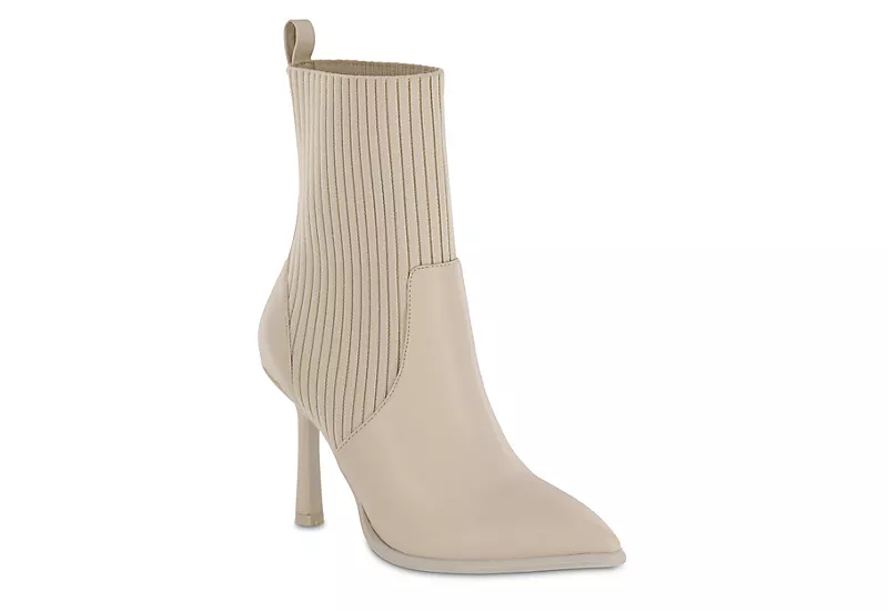 Mia Womens Bobbie Bootie - Off White 1 Mia Womens Bobbie Bootie - Off White