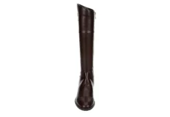 Michael By Michael Shannon Womens Brielle Wide Calf Tall Riding Boot - Dark Brown -Fashion Shoe Store US 01 302837 02