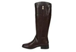 Michael By Michael Shannon Womens Brielle Wide Calf Tall Riding Boot - Dark Brown -Fashion Shoe Store US 01 302837 03