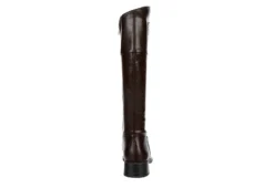 Michael By Michael Shannon Womens Brielle Wide Calf Tall Riding Boot - Dark Brown -Fashion Shoe Store US 01 302837 04