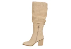Michael By Michael Shannon Womens Millie Wide Calf Tall Boot - Tan -Fashion Shoe Store US 01 302843 03