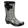 London Fog Womens Tally Rain Boot - Black