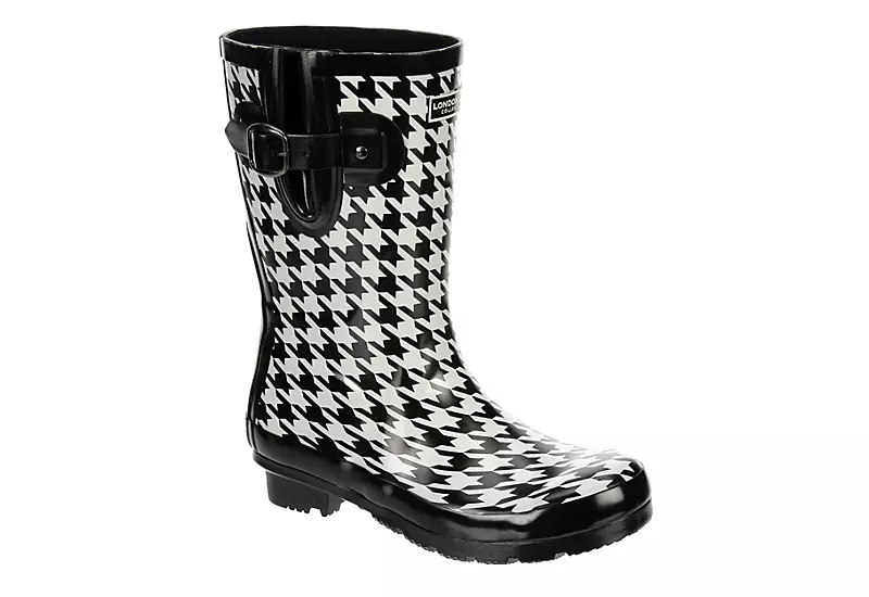 London Fog Womens Tally Rain Boot - Black 1 London Fog Womens Tally Rain Boot - Black