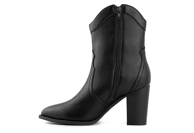 Juicy Couture Womens Tamra Western Boot - Black 4 Juicy Couture Womens Tamra Western Boot - Black - Image 4