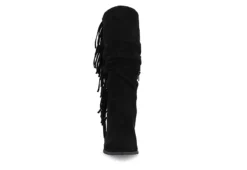 Journee Collection Womens Hartly Fringed Wide Calf Dress Boot - Black 9 Journee Collection Womens Hartly Fringed Wide Calf Dress Boot - Black -Fashion Shoe Store US 01 303177 02