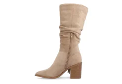 Journee Collection Womens Hartly Fringed Wide Calf Dress Boot - Taupe 10 Journee Collection Womens Hartly Fringed Wide Calf Dress Boot - Taupe -Fashion Shoe Store US 01 303178 03