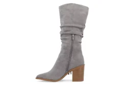 Journee Collection Womens Hartly Fringed Wide Calf Dress Boot - Grey 10 Journee Collection Womens Hartly Fringed Wide Calf Dress Boot - Grey -Fashion Shoe Store US 01 303179 03