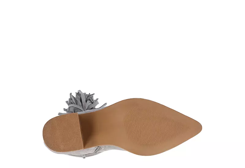 Journee Collection Womens Hartly Fringed Wide Calf Dress Boot - Grey 7 Journee Collection Womens Hartly Fringed Wide Calf Dress Boot - Grey - Image 7