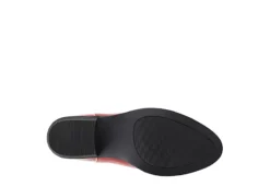 Journee Collection Womens Novva Western Ankle Boot - Red -Fashion Shoe Store US 01 303313 06