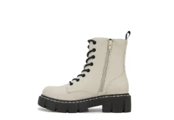 Unionbay Womens Lester Combat Boot - Off White 9 Unionbay Womens Lester Combat Boot - Off White -Fashion Shoe Store US 01 303383 02
