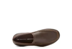 Rockport Mens Junction Point Slip On Oxford - Brown -Fashion Shoe Store US 01 311280 02
