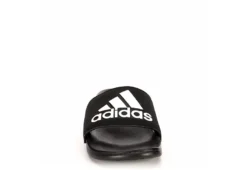 Adidas Mens Adilette Logo Slide Sandal - Black -Fashion Shoe Store US 01 331145 02