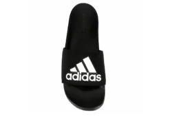 Adidas Mens Adilette Logo Slide Sandal - Black -Fashion Shoe Store US 01 331145 05