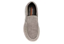 Skechers Mens Moseco Slip On Sneaker - Taupe -Fashion Shoe Store US 01 335293 05