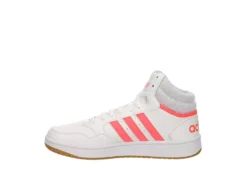 Adidas Womens Hoops 3.0 Mid Top Sneaker - White -Fashion Shoe Store US 01 400745 03