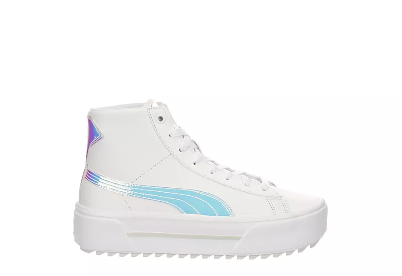 Puma Womens Kaia High Top Platform Sneaker - White 2 Puma Womens Kaia High Top Platform Sneaker - White - Image 2
