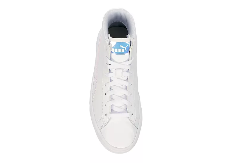 Puma Womens Kaia High Top Platform Sneaker - White 6 Puma Womens Kaia High Top Platform Sneaker - White - Image 6
