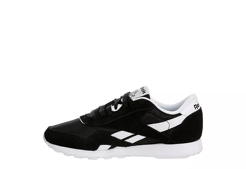 Reebok Womens Cl Nylon Sneaker - Black 4 Reebok Womens Cl Nylon Sneaker - Black - Image 4