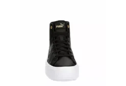 Puma Womens Kaia High Top Platform Sneaker - Black -Fashion Shoe Store US 01 401308 02