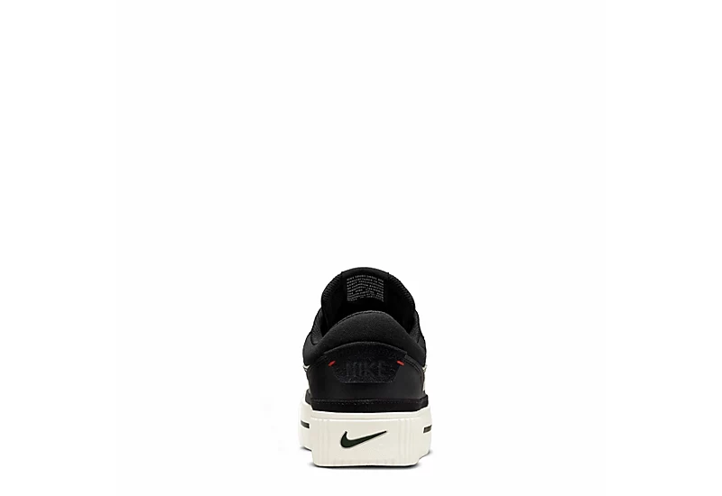 Nike Womens Court Legacy Lift Sneaker - Black 4 Nike Womens Court Legacy Lift Sneaker - Black - Image 4