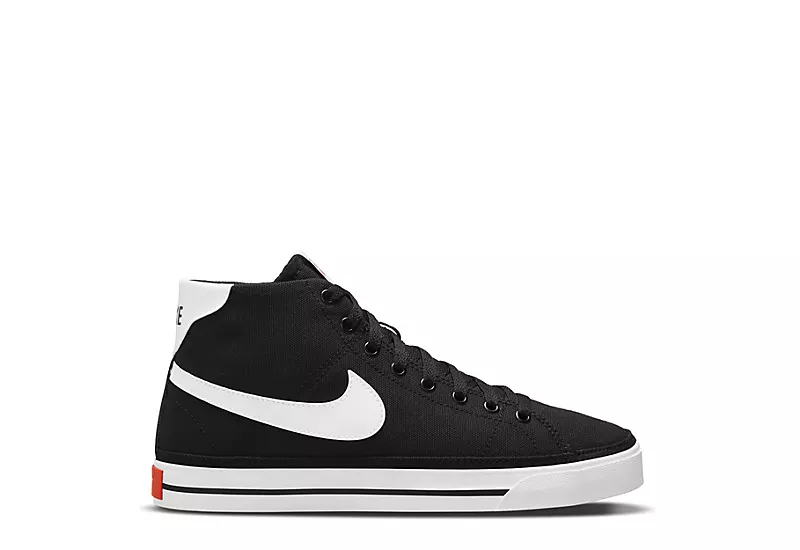 Nike Womens Court Legacy Mid Sneaker - Black 2 Nike Womens Court Legacy Mid Sneaker - Black - Image 2