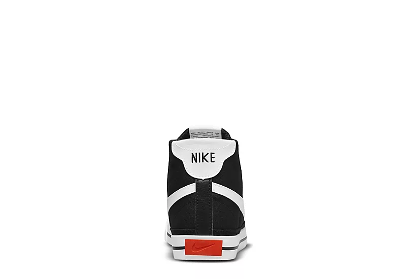 Nike Womens Court Legacy Mid Sneaker - Black 4 Nike Womens Court Legacy Mid Sneaker - Black - Image 4
