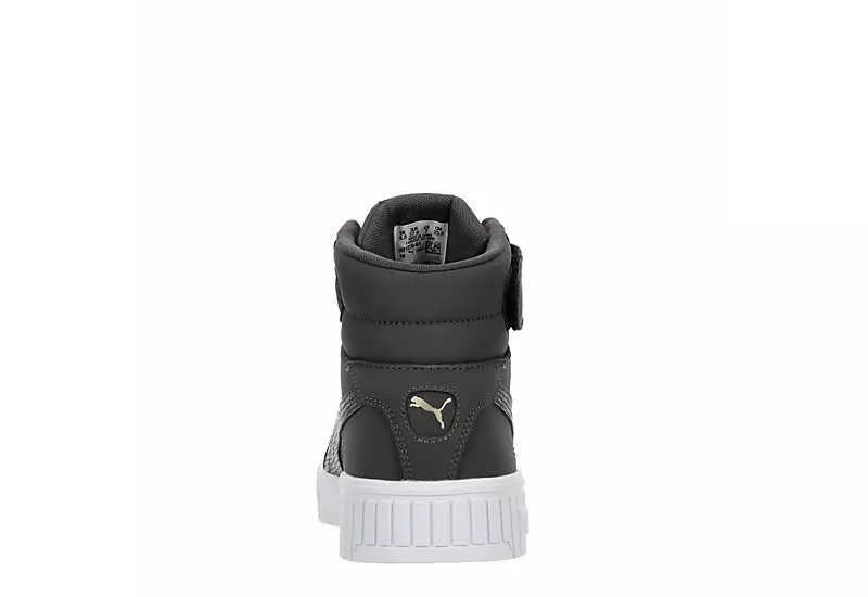 Puma Womens Carina 2.0 Chevron Mid Sneaker - Dark Grey 5 Puma Womens Carina 2.0 Chevron Mid Sneaker - Dark Grey - Image 5
