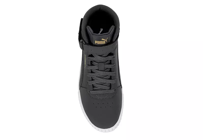 Puma Womens Carina 2.0 Chevron Mid Sneaker - Dark Grey 6 Puma Womens Carina 2.0 Chevron Mid Sneaker - Dark Grey - Image 6