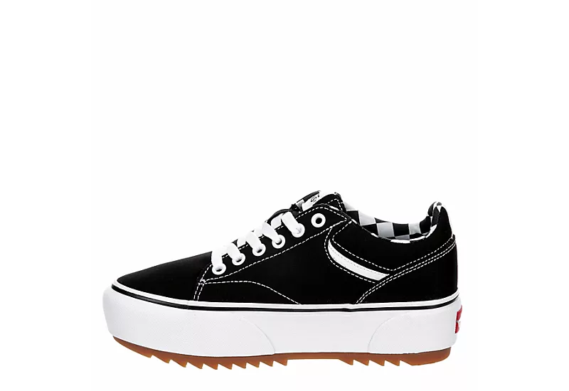 Vans Womens Seldan Platform Sneaker - Black 4 Vans Womens Seldan Platform Sneaker - Black - Image 4