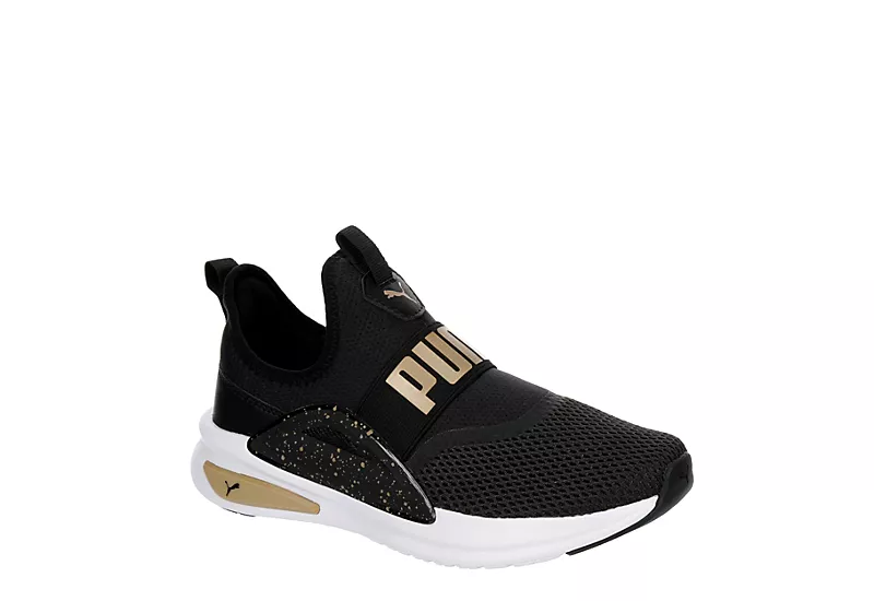 Puma Womens Softride Enzo Evo Slip-on Sneaker - Black 1 Puma Womens Softride Enzo Evo Slip-on Sneaker - Black