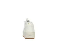 Puma Womens Karmen Rebelle Platform Sneaker - Off White -Fashion Shoe Store US 01 401672 04