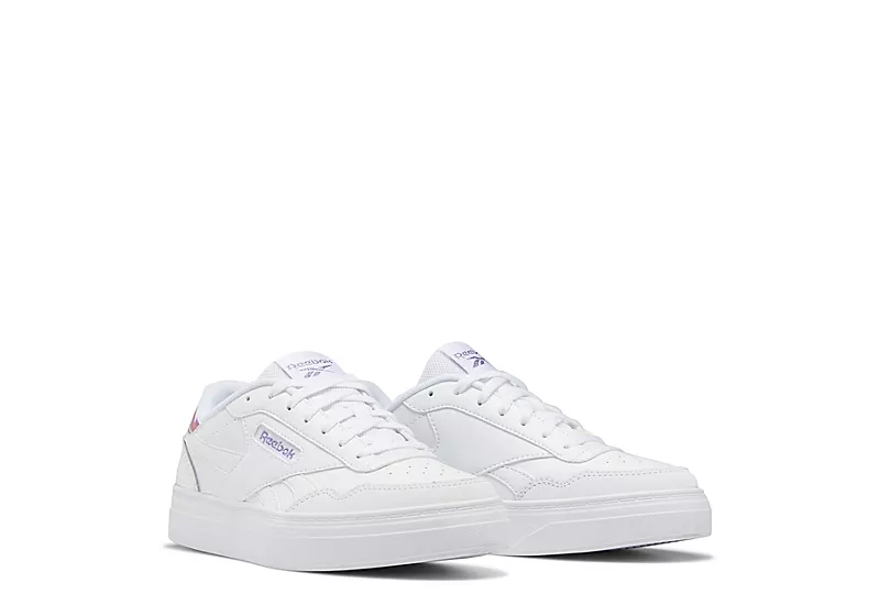 Reebok Womens Court Advance Bold Sneaker - White 1 Reebok Womens Court Advance Bold Sneaker - White