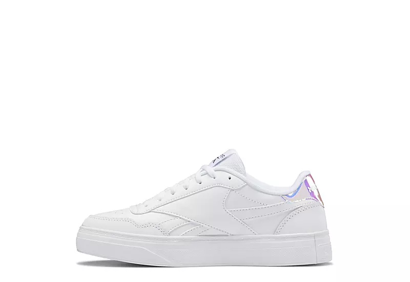Reebok Womens Court Advance Bold Sneaker - White 3 Reebok Womens Court Advance Bold Sneaker - White - Image 3