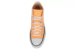 Converse Womens Chuck Taylor All Star High Top Platform Sneaker - Orange -Fashion Shoe Store US 01 401714 05