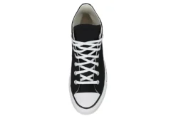 Converse Womens Chuck Taylor All Star High Top Platform Sneaker - Black -Fashion Shoe Store US 01 431054 05