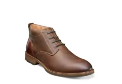 Florsheim Mens Lodge Plain Toe Chukka Boot - Brown