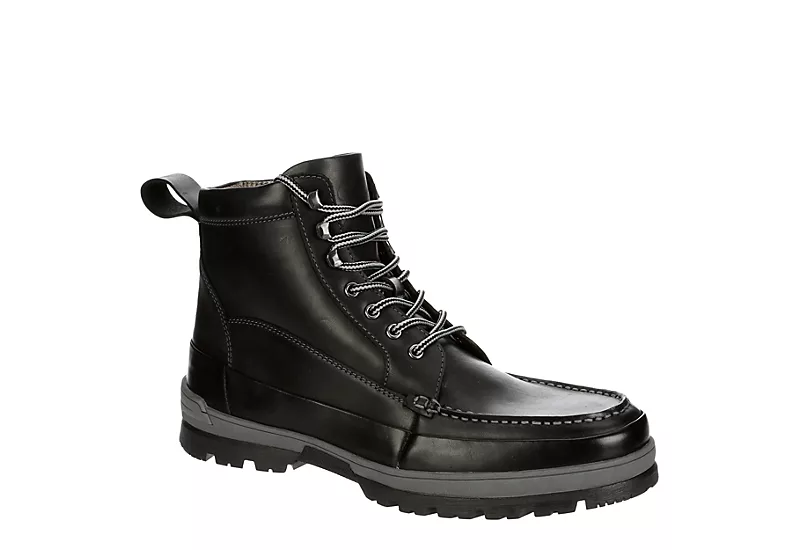 Franco Fortini Mens Montana Lace-up Boot - Black 1 Franco Fortini Mens Montana Lace-up Boot - Black