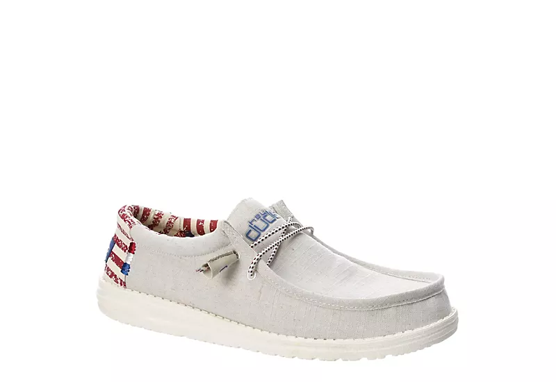 Heydude Mens Wally Slip On Sneaker - White 1 Heydude Mens Wally Slip On Sneaker - White