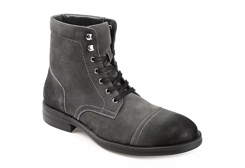 Thomas & Vine Mens Darko Lace-up Boot - Grey 1 Thomas & Vine Mens Darko Lace-up Boot - Grey