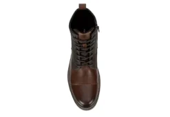 Franco Fortini Mens James Lace-up Boot - Brown -Fashion Shoe Store US 01 502008 05